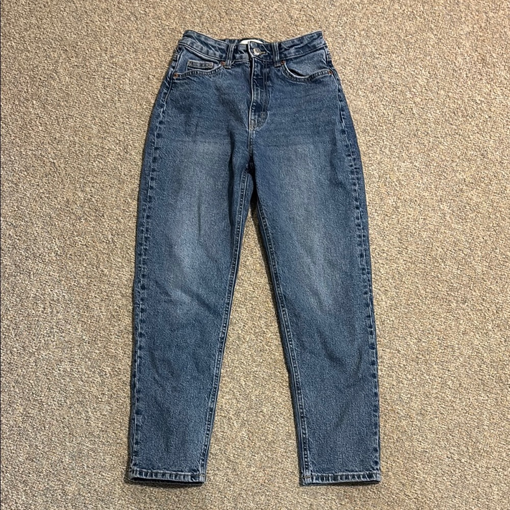 H&M High Rise Blue Denim Jeans